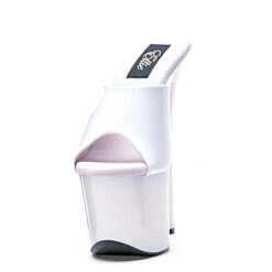 7 Heel Mule 9 7 Heel Mule -Be Wicked 711 Vanity wht