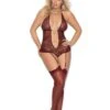 Wine Teddy Plus Size -Be Wicked 7252x f 1725q f wine