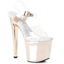 8 Stiletto W Rose Gold Platform 8 8 Stiletto W Rose Gold Platform -Be Wicked 821 BRIA CLR