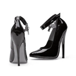 6 Heel Fetish Pump With Lock & Key