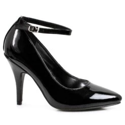 B Width Pump With Ankle Strap 7 B Width Pump With Ankle Strap -Be Wicked 8401 BLK