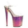 8 Heel Hologram Sandal 2 8 Heel Hologram Sandal -Be Wicked 850 Sugar pnk