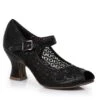Lace Mary Jane Peep Toe Heel 2 Lace Mary Jane Peep Toe Heel -Be Wicked BP253 Paise blk
