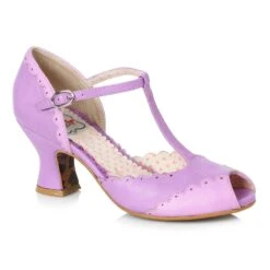 T Strap Heel With Peeptoe