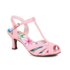 Peep Toe T Strap Sandal 8 Peep Toe T Strap Sandal -Be Wicked BP300 LAYLA PNK