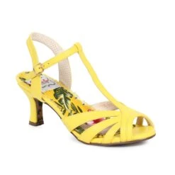Peep Toe T Strap Sandal 9 Peep Toe T Strap Sandal -Be Wicked BP300 LAYLA YELL