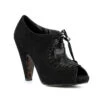 Black Shoe With Laces 2 Black Shoe With Laces -Be Wicked BP302 ODAY BLK
