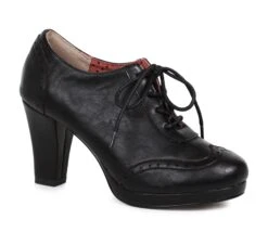 Oxford Detail Lace Up Bootie