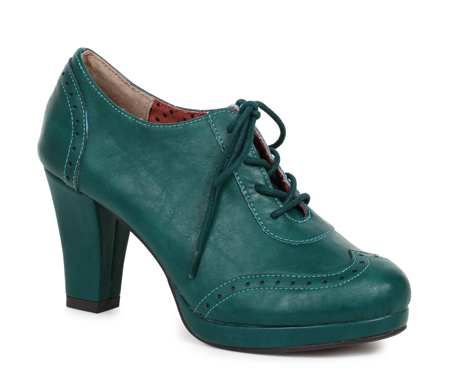 Oxford Detail Lace Up Bootie 4 Oxford Detail Lace Up Bootie - Image 2