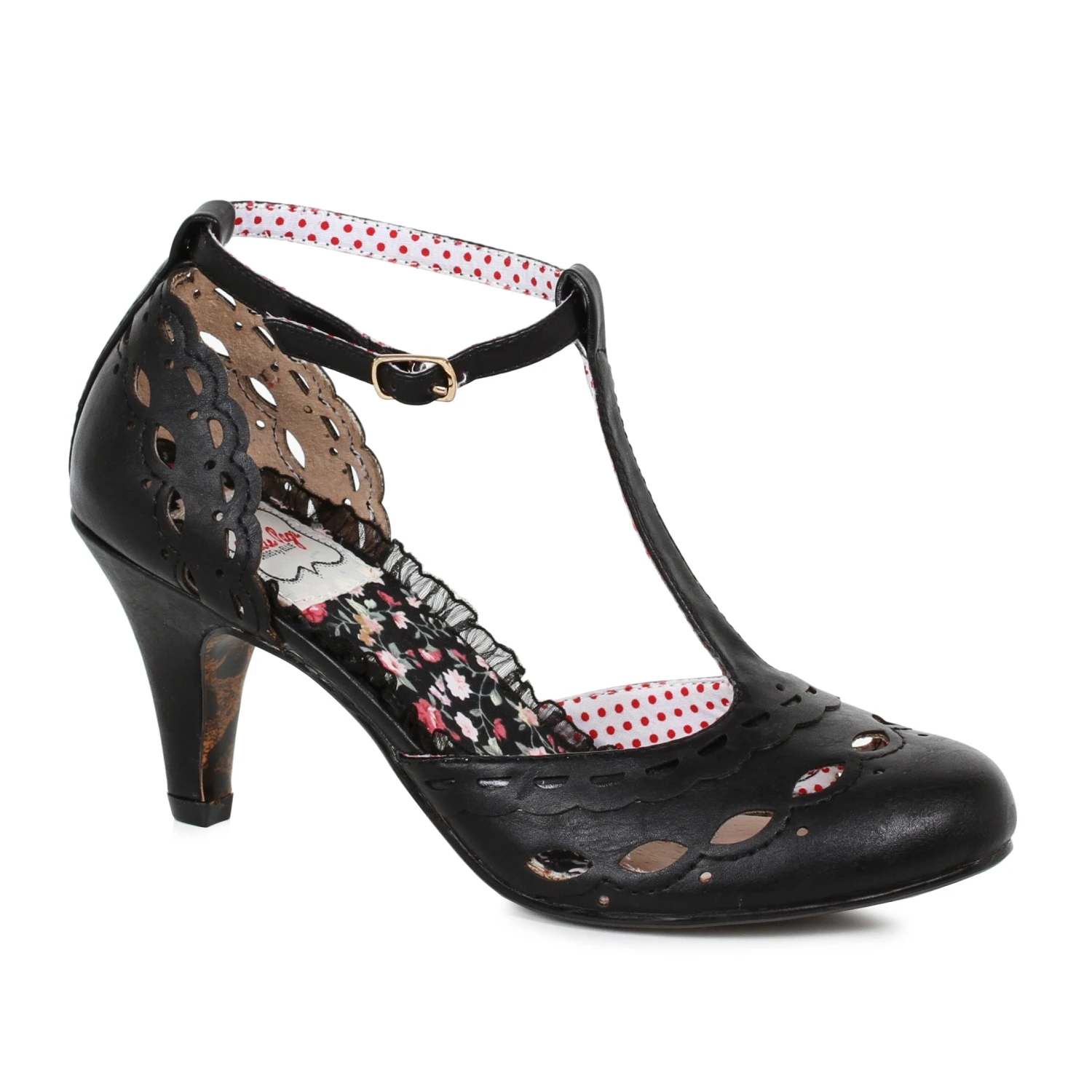 T Strap Cut Out Detail Heel 4 T Strap Cut Out Detail Heel - Image 2