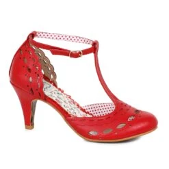 T Strap Cut Out Detail Heel