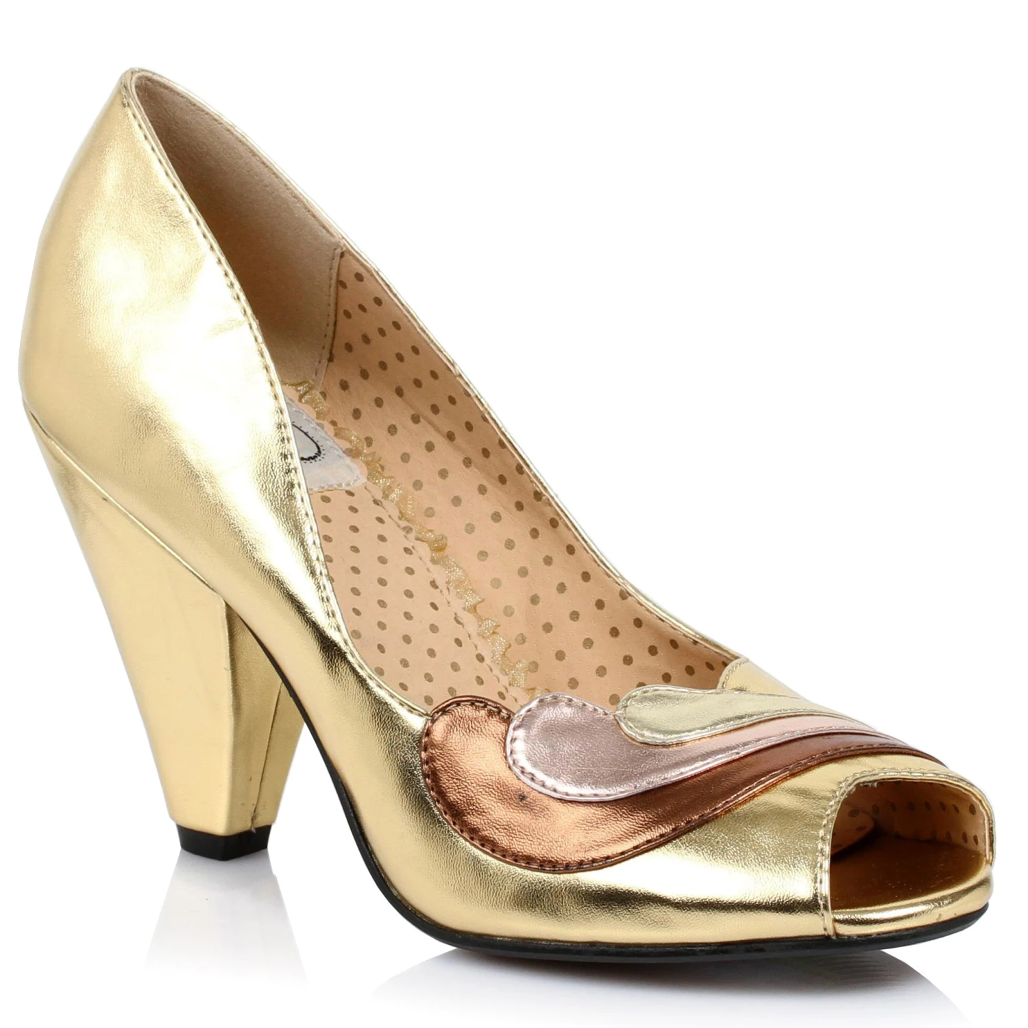 Cone Heel In Microfiber Suede 3 Cone Heel In Microfiber Suede