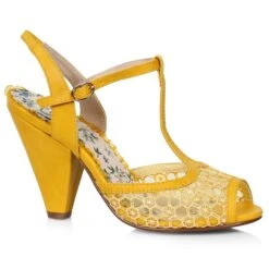 4 T-Strap Peep Toe Shoe With Lace 9 4 T-Strap Peep Toe Shoe With Lace -Be Wicked BP403 Brooklyn yell