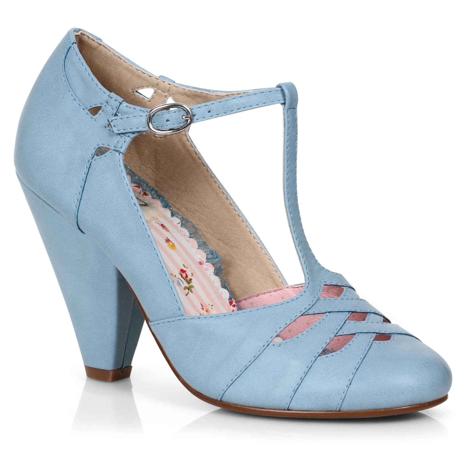 4 T-STRAP PUMP WITH CUT OUTS 4 4 T-STRAP PUMP WITH CUT OUTS - Image 2