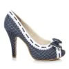4 Polka Dot Peep Toe Show With Bow