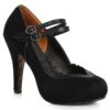 Double Strap Suede Maryjane 1 Double Strap Suede Maryjane -Be Wicked BP412 TAMI BLK