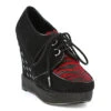 Closed Toe Shoe With Laces 1 Closed Toe Shoe With Laces -Be Wicked BP445 Lux blkr