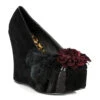 4.5 Heel Wedge With Feather 2 4.5 Heel Wedge With Feather -Be Wicked BP475 EDNA bblk