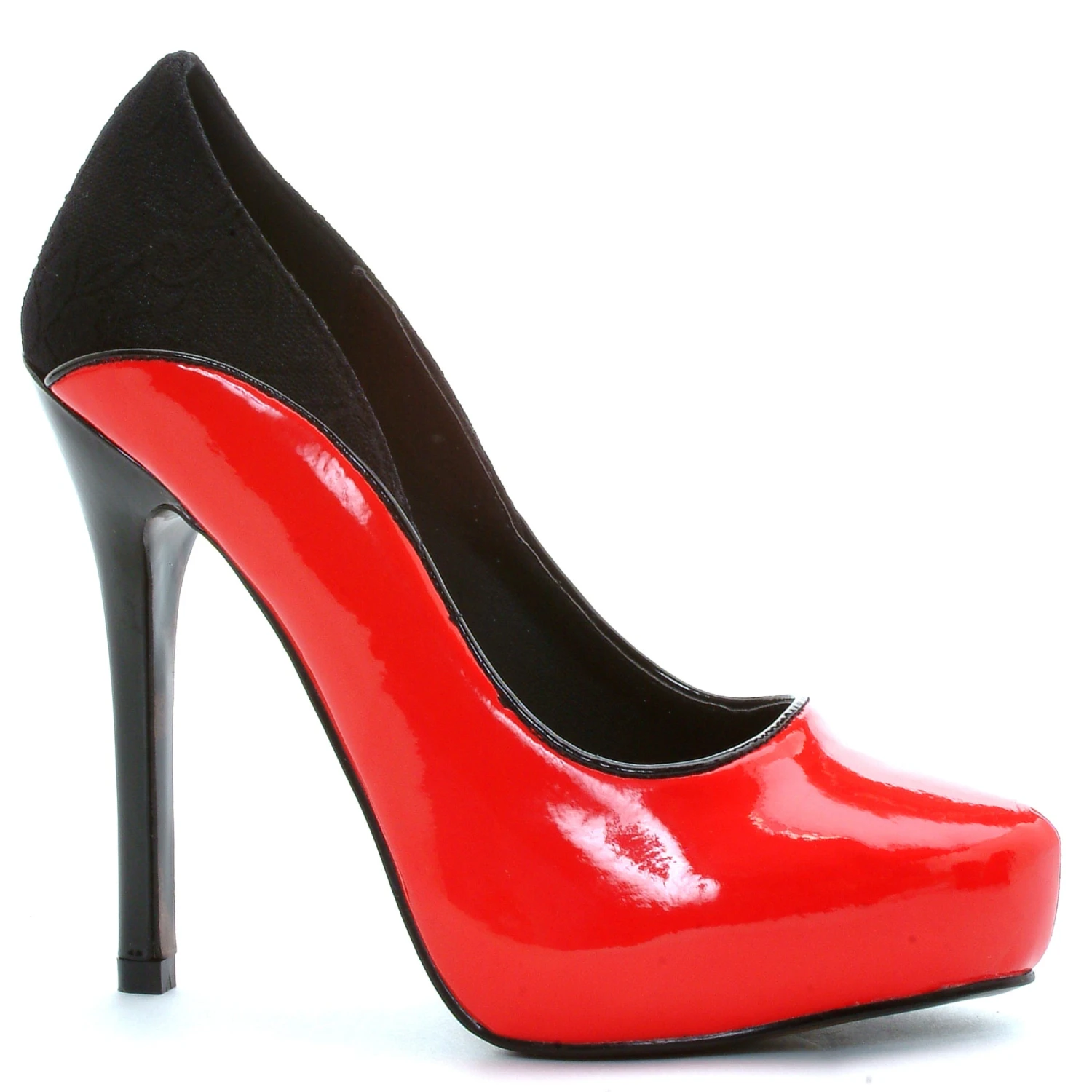 5 Heel Close Toe Pump With Lace Backing 4 5 Heel Close Toe Pump With Lace Backing - Image 2