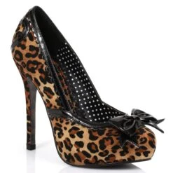 Leopard Pump With Bow