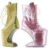 5.5 Heel Platform Glitter Ankle Boot 2 5.5 Heel Platform Glitter Ankle Boot -Be Wicked BP579 CHABLIS nn