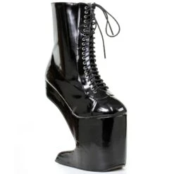 5.5 Heel PlatformBootie With Laces -Be Wicked BP579 MATHER blk