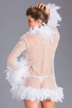 Be Wicked Lux Robe White 7 Be Wicked Lux Robe White -Be Wicked BW834SW back web 903003
