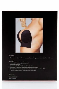 Be Wicked Black Deep V Bra 11 Be Wicked Black Deep V Bra -Be Wicked BWXB093BK box back web 976809