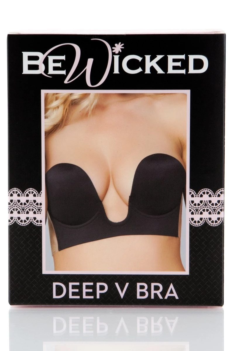 Be Wicked Black Deep V Bra 6 Be Wicked Black Deep V Bra - Image 4