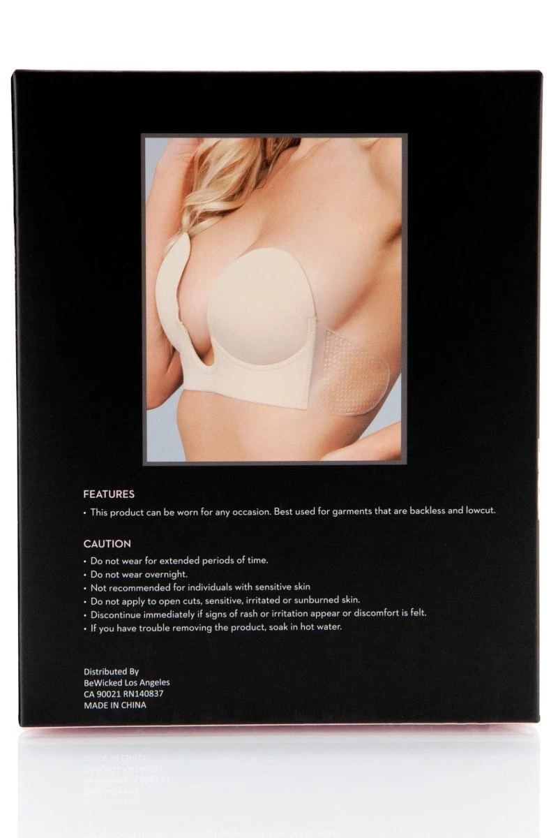 Be Wicked Nude Deep V Bra 7 Be Wicked Nude Deep V Bra - Image 5