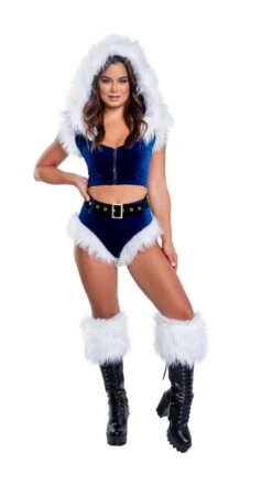 Holiday Fur Trimmed Hooded Top 10 Holiday Fur Trimmed Hooded Top -Be Wicked CH300 CH301 ROY FRONT