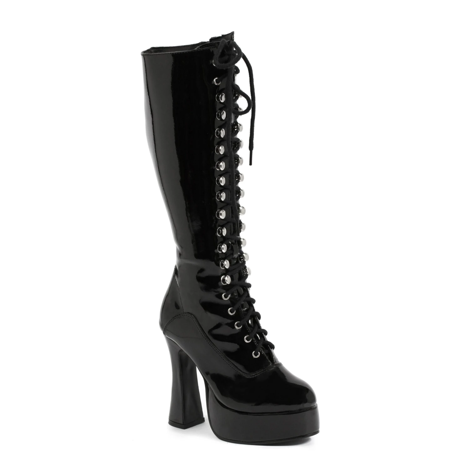 5 Heel Knee Boots With Zipper 4 5 Heel Knee Boots With Zipper - Image 2