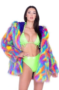 PVC Lace-Up Triangle Top 16 PVC Lace-Up Triangle Top -Be Wicked FE293 MCR FE310 FE311 LME FT 2 BRIGHT CROPPED