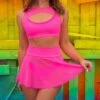Neon Mesh Keyhole Top 1 Neon Mesh Keyhole Top -Be Wicked FF335 HPK FF336 HPK FT