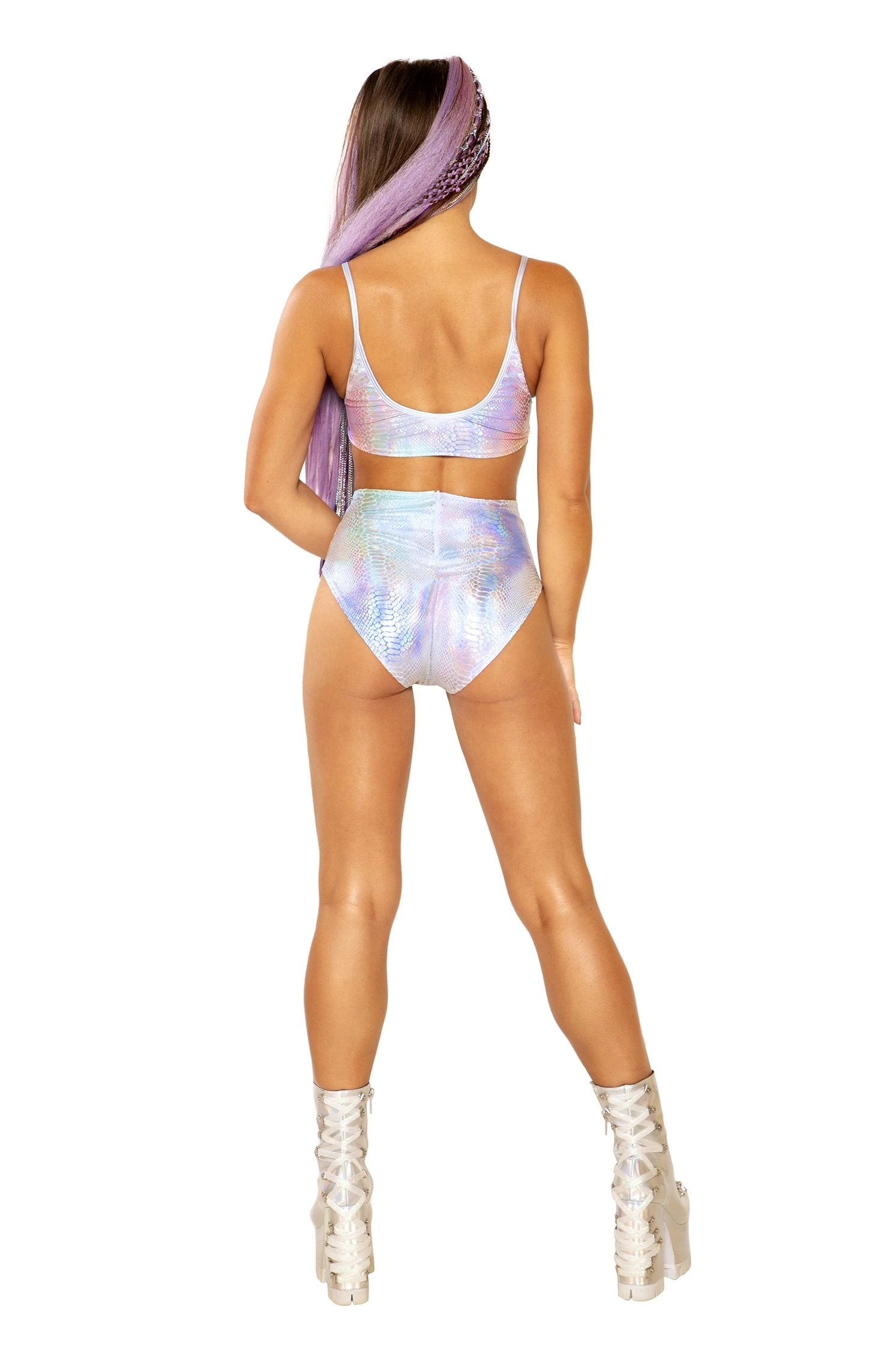 Snake Skin High-Cut High-Waist Short 7 Snake Skin High-Cut High-Waist Short - Image 5