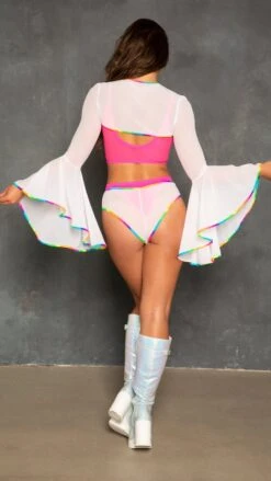 Mesh Tank Cop Top -Be Wicked FS187 HPK BK