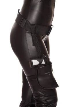 Leg Holster With Connected Belt