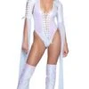 Unicorn Lace-Up Mesh Floor-Length Sleeve Shrug -Be Wicked JR100 JR102 WHT FT
