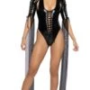 PVC Lace-Up Mesh Floor-Length Sleeve Shrug 2 PVC Lace-Up Mesh Floor-Length Sleeve Shrug -Be Wicked JR101 JR103 BLK FT