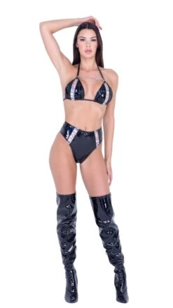 PVC & Prism Harness Triangle Top 8 PVC & Prism Harness Triangle Top -Be Wicked JR105 JR107 BLK FT