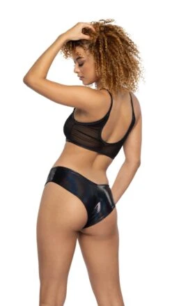 Mesh Ruffle Tank 9 Mesh Ruffle Tank -Be Wicked JR118 JR120 BLK BK