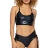 Tank Top & Lace-Up Short Set 1 Tank Top & Lace-Up Short Set -Be Wicked JR122 BLK FT