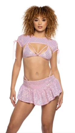 Diamond Sequin Mesh Skirt 9 Diamond Sequin Mesh Skirt -Be Wicked JR123 JR124 JR125 JR127 BPK FT