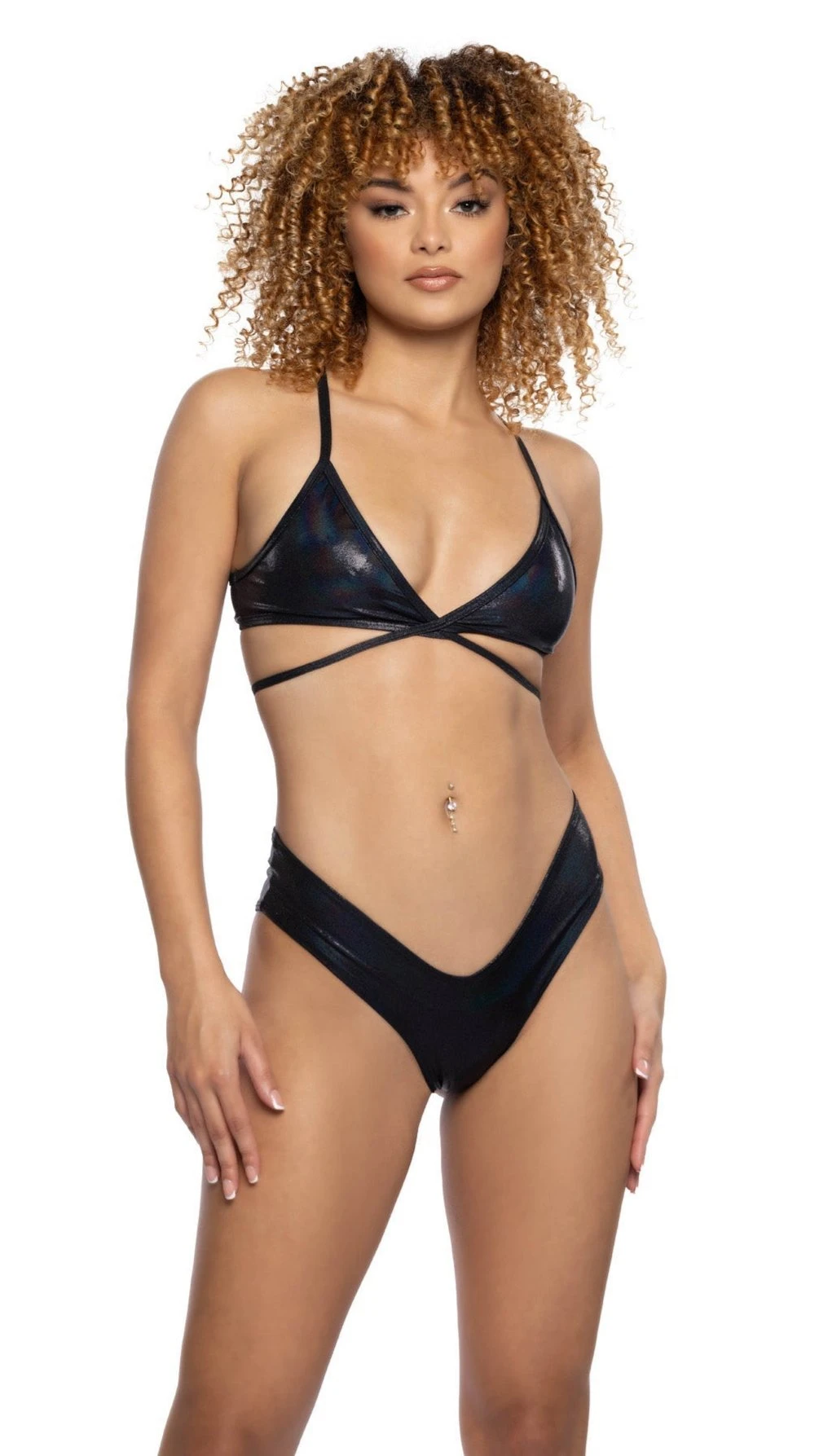 Metallic Wrap Top 3 Metallic Wrap Top