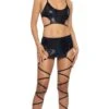 Metallic Harness Top 2 Metallic Harness Top -Be Wicked JR139 JR140 BLK FT