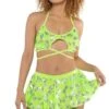 Lime Eyelash Sequin Circle Skirt 2 Lime Eyelash Sequin Circle Skirt -Be Wicked JR141 JR142 LME FT