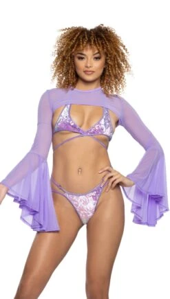 Spike Wrap Top & Ring Bottom Set -Be Wicked JR155 LAV FS189 LAV FT