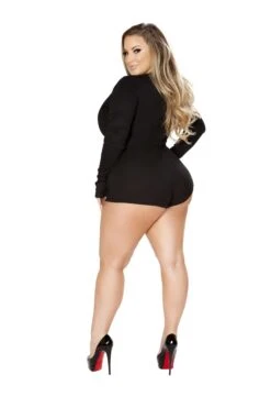 Cozy And Comfy Sweater Romper 33 Cozy And Comfy Sweater Romper -Be Wicked LI211Q Black Back