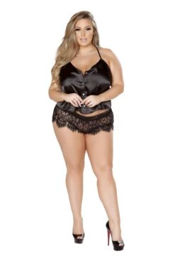 Elegant Pajama Set 14 Elegant Pajama Set -Be Wicked LI225Q Black