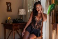 Floral Babydoll -Be Wicked LI379 Blk ED1